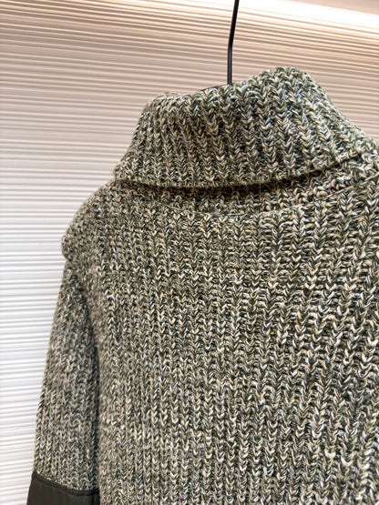 Logo Patch Turtleneck Sweater