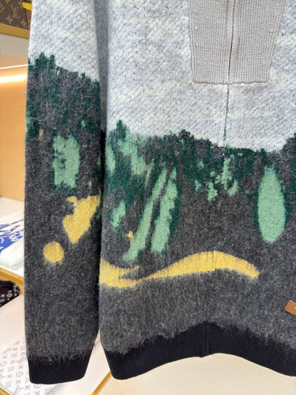 LV Logo Turtleneck Sweater