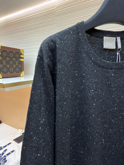 CD Logo Wool Crewneck Sweater