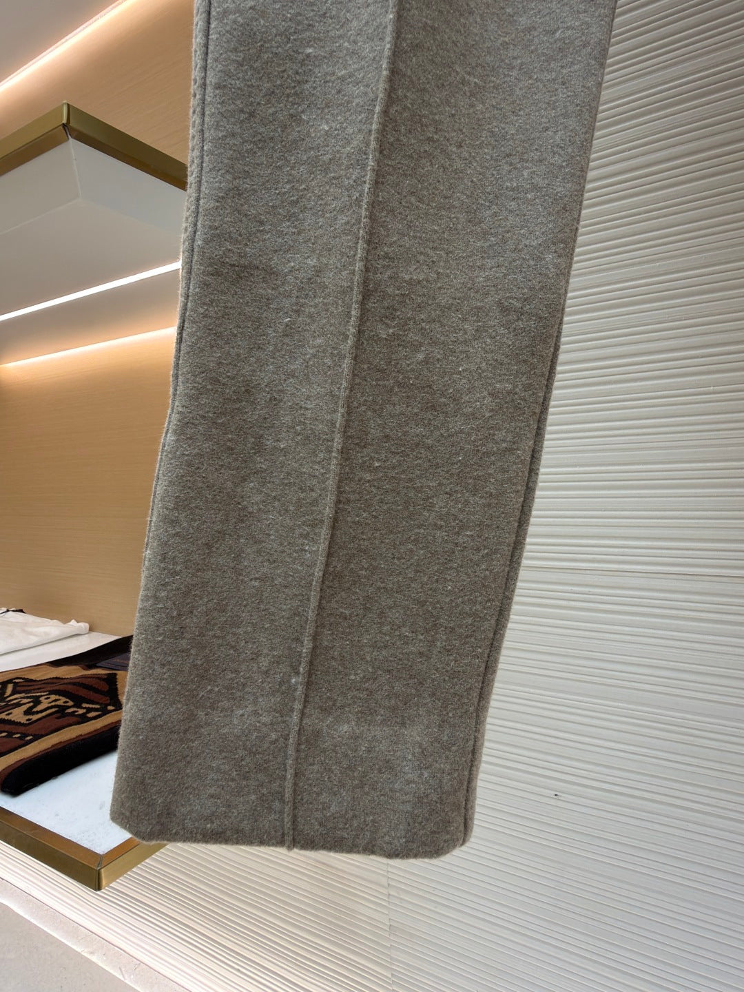 Oblique Cashmere Trousers
