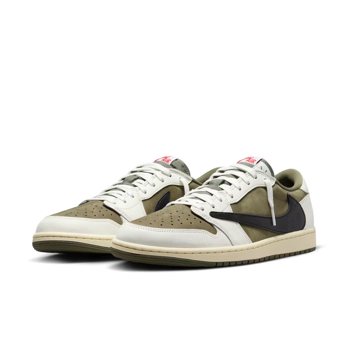 JORDAN X TRAVIS SCOTT AIR JORDAN 1 LOW MEDIUM OLIVE