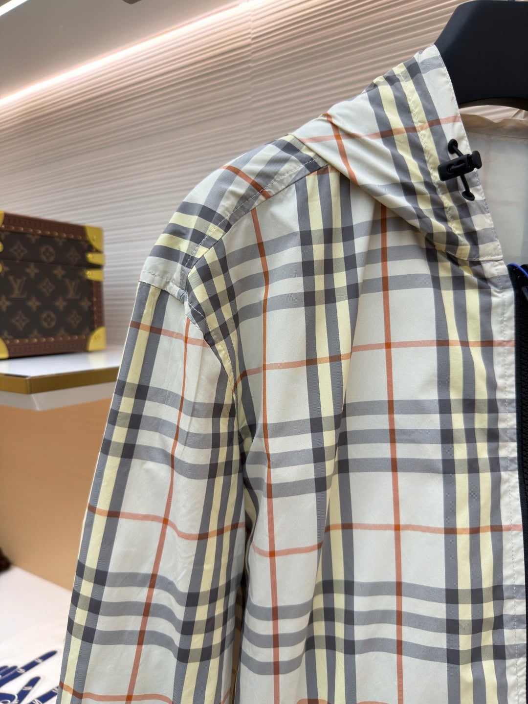 Vintage Check Hooded Jacket