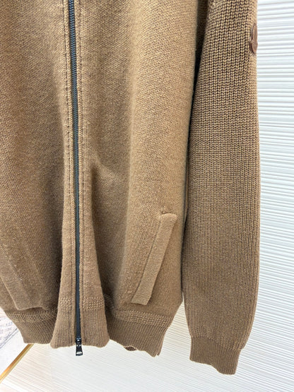 Logo Patch Knit Cardigan