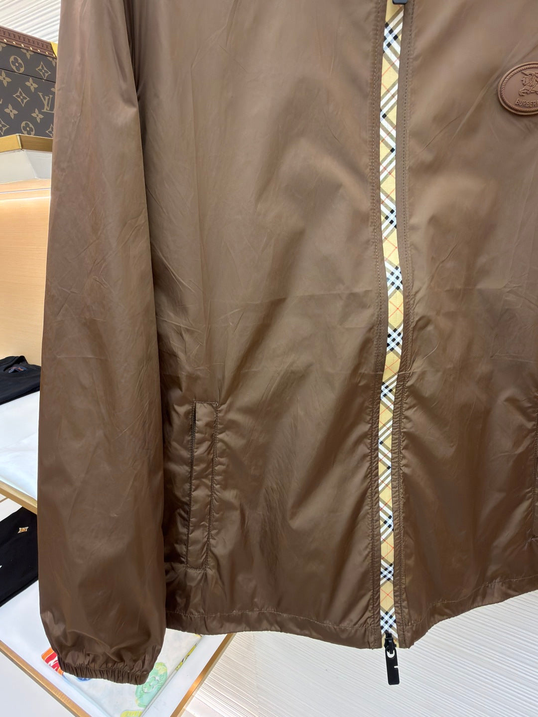 Vintage Check Hooded Jacket