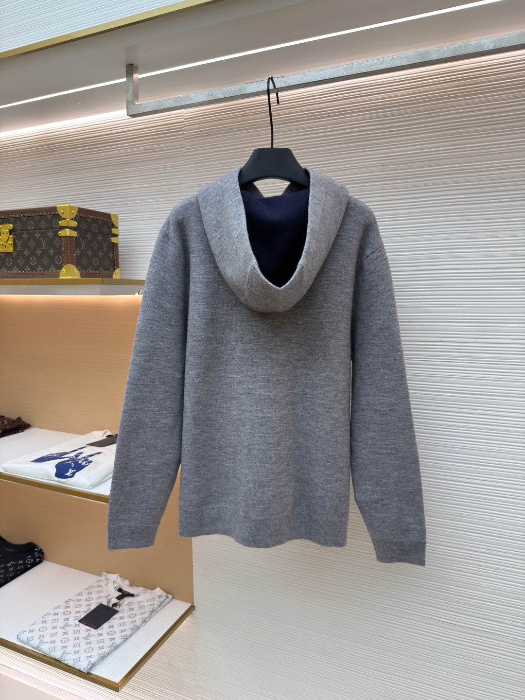 LV Logo Cashmere Hoodie