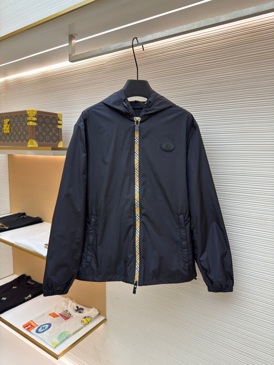 Vintage Check Hooded Jacket