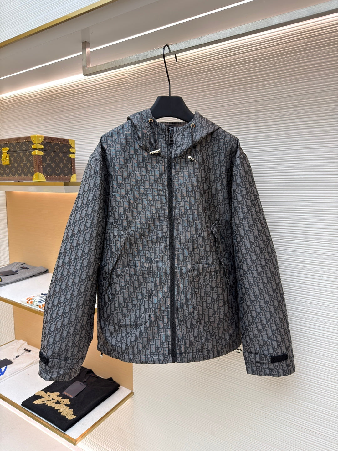 Oblique Hooded Jacket
