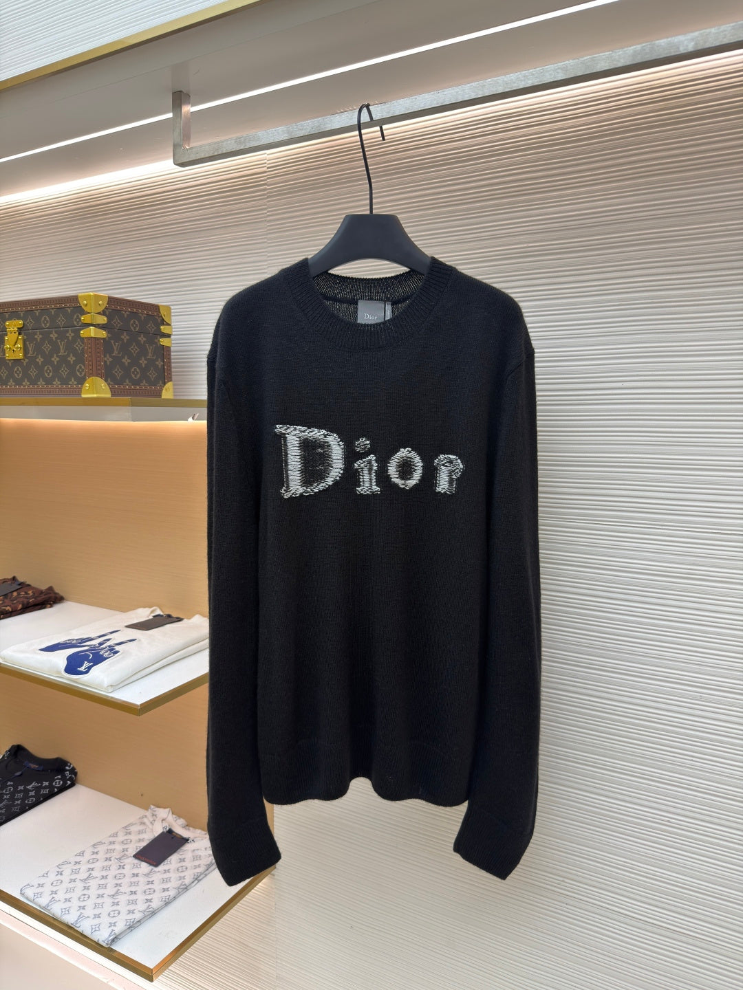 CD Logo Cashmere Crewneck Sweater