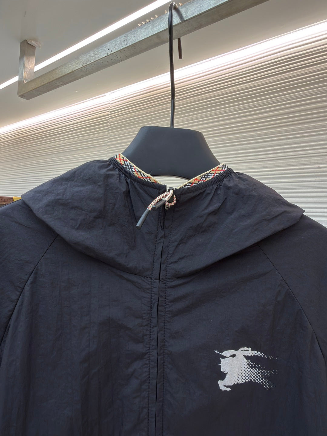 Vintage Check Hooded Jacket