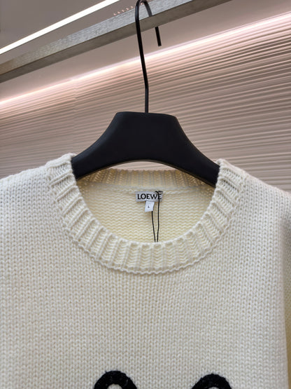 Embroidered Crewneck Sweater