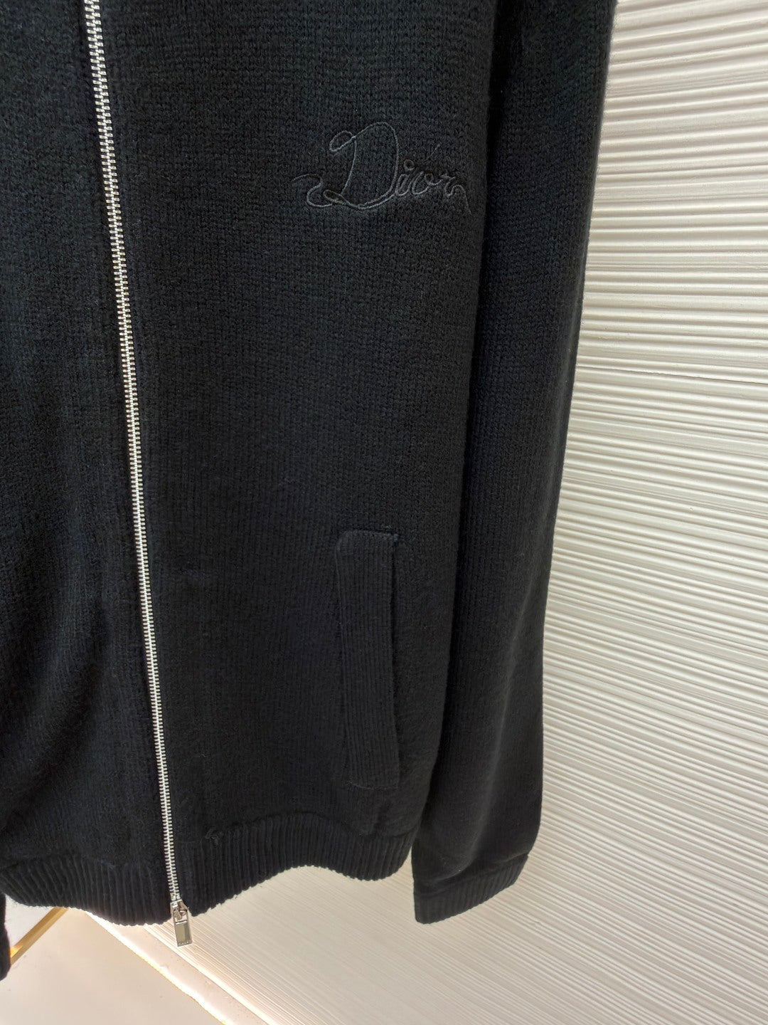 CD Logo Wool Knit Cardigan