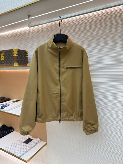 Logo Patch Zip Jacket