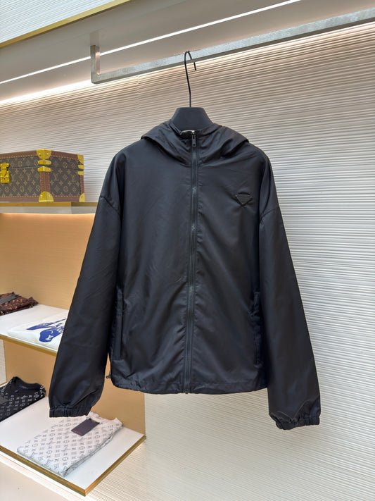 Triangle Logo Hooded Jacket