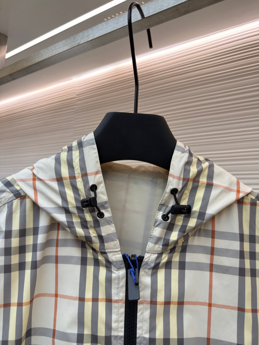 Vintage Check Hooded Jacket