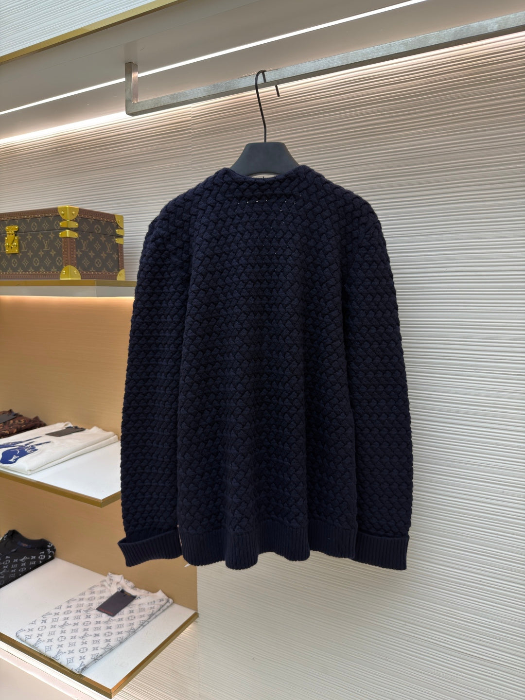 Intrecciato Wool Knit Cardigan