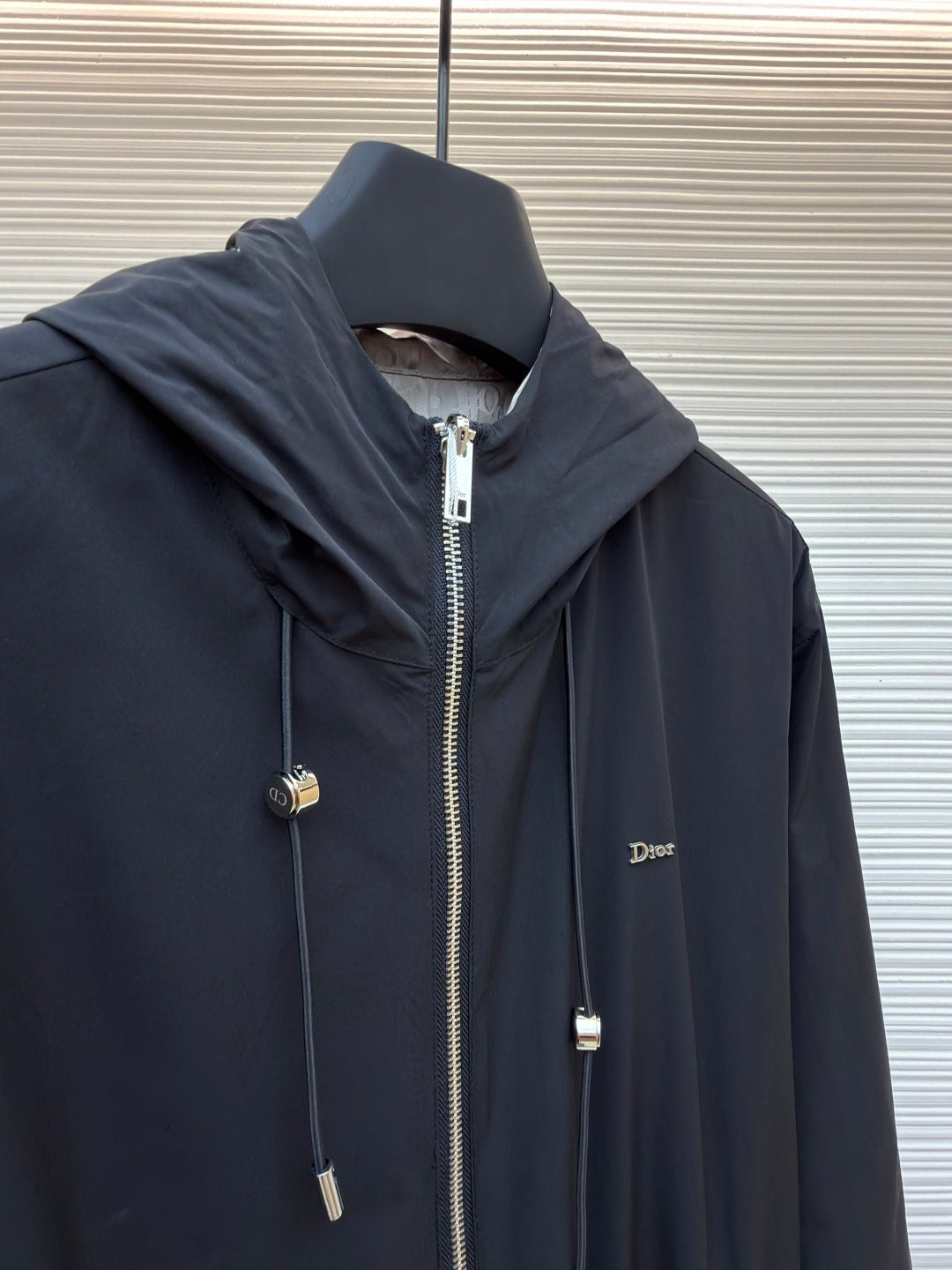 Oblique Hooded Jacket