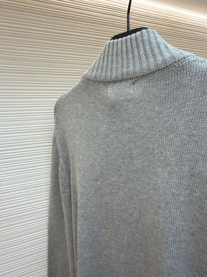 Embroidered Turtleneck Sweater