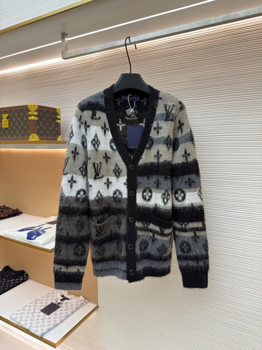 Monogram Knit Cardigan