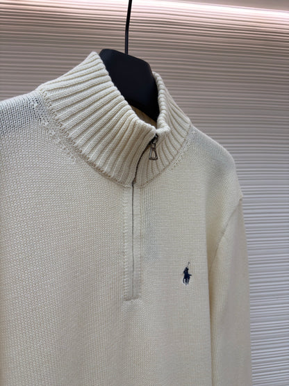 Embroidered Turtleneck Sweater