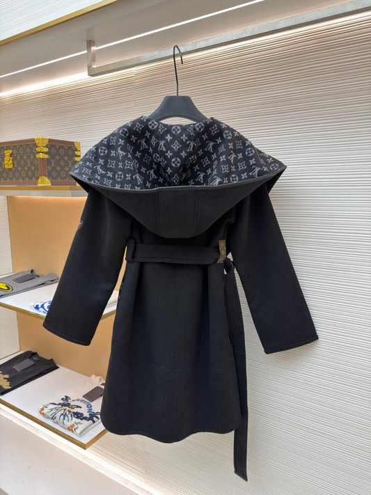 Wool Hooded Coat