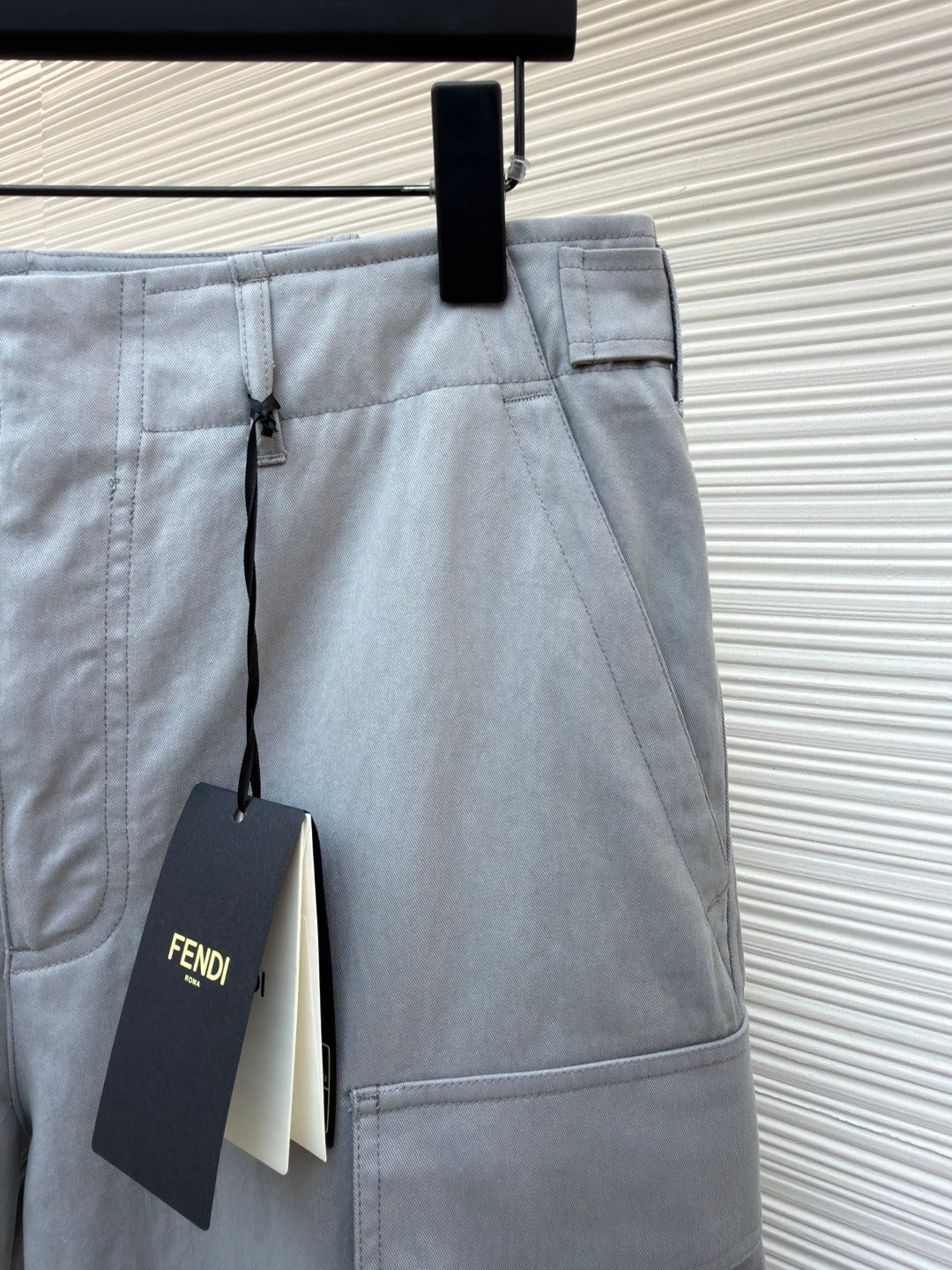 Gabardine Cargo Trousers