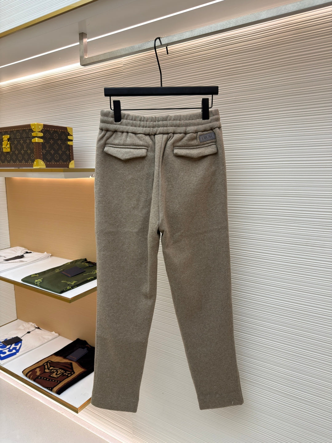 Oblique Cashmere Trousers
