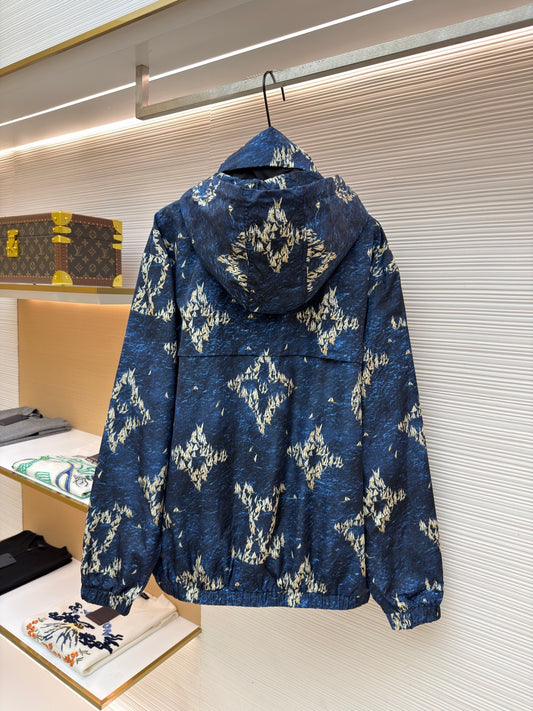 Graphic Windbreaker Jacket