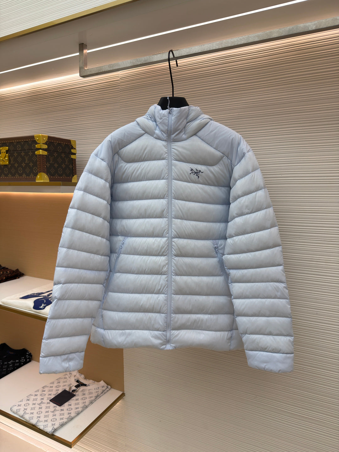 Embroidered Down Jacket