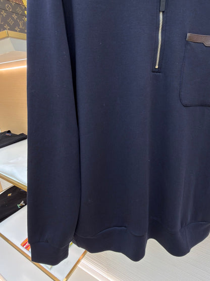 Logo Patch Zip-Up Hoodie