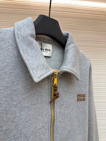 Embroidered Zip Jacket