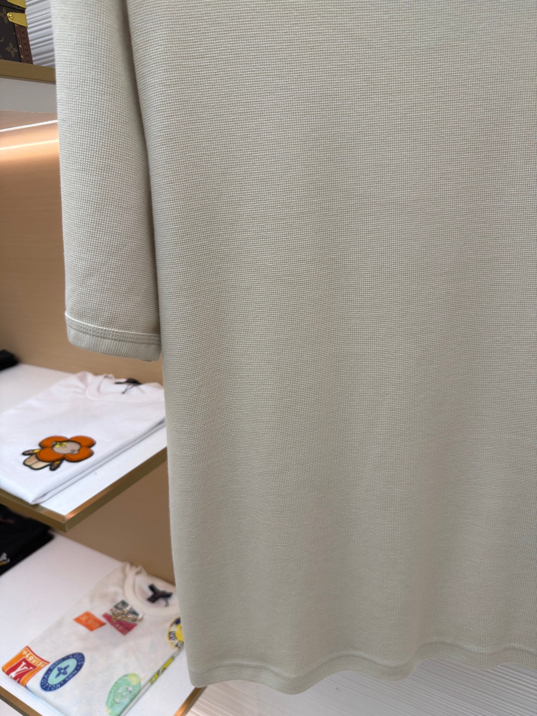 Waffle-Knit T-Shirt