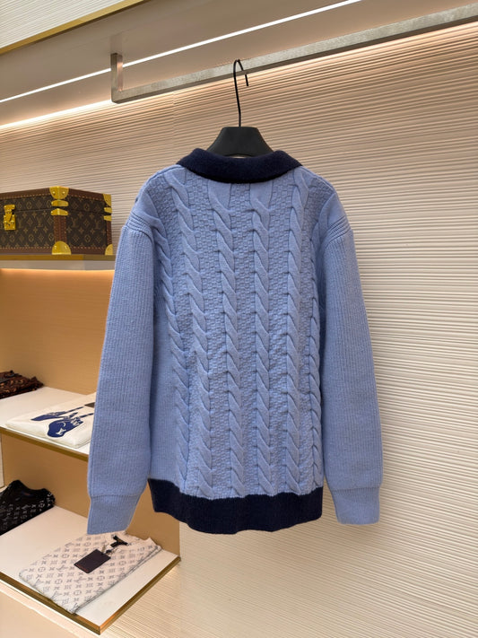 Logo Patch Knit Cardigan