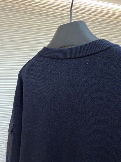 Logo Patch Crewneck Sweater