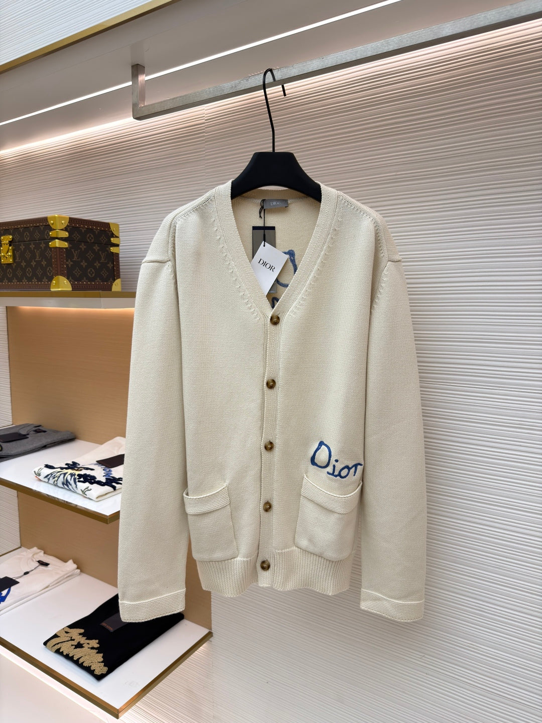 Embroidered Knit Cardigan