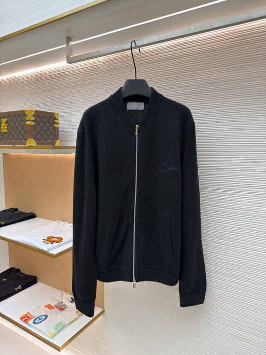 CD Logo Wool Knit Cardigan