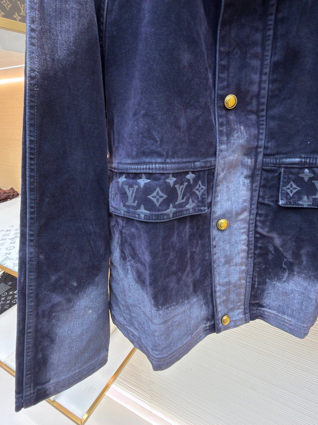 LV Logo Denim Jacket