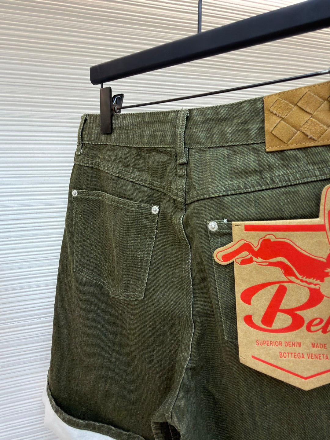 Washed Denim Shorts