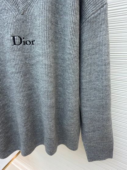 CD Logo Wool Crewneck Sweater