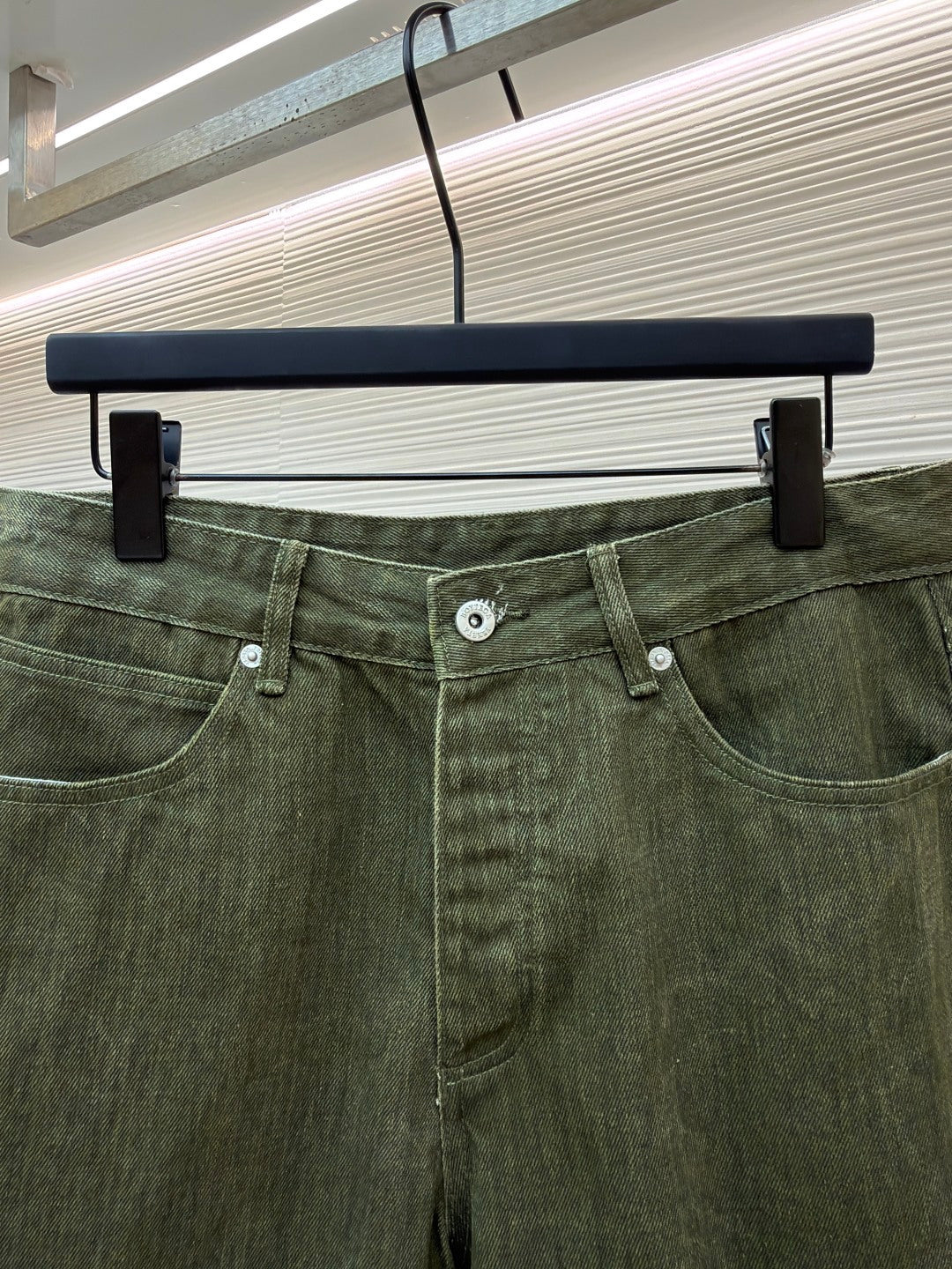 Washed Denim Shorts