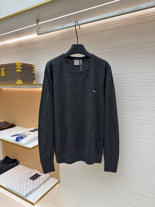 CD Logo Wool Crewneck Sweater
