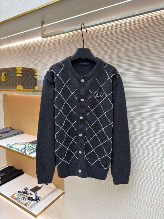 LV Logo Knit Cardigan