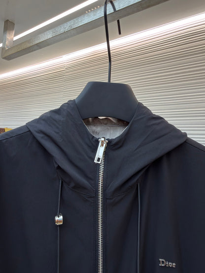 Oblique Hooded Jacket
