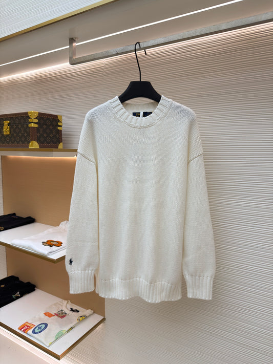 Pony Embroidered Crewneck Sweater