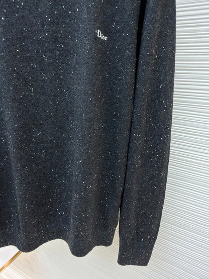 CD Logo Wool Crewneck Sweater