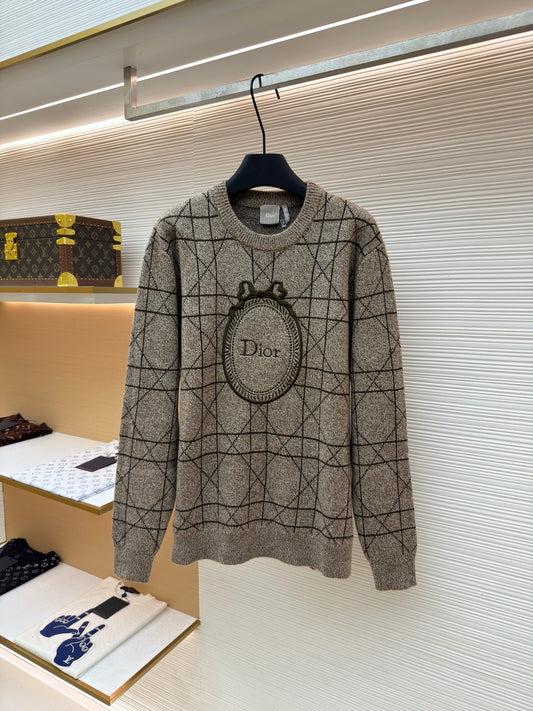 Cannage Wool Crewneck Sweater