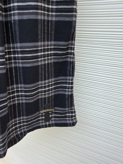 Cross Patch Flannel Shorts