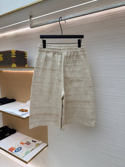 Embroidered Denim Shorts
