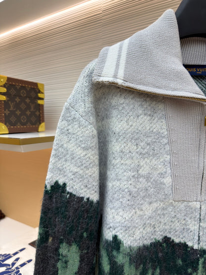 LV Logo Turtleneck Sweater