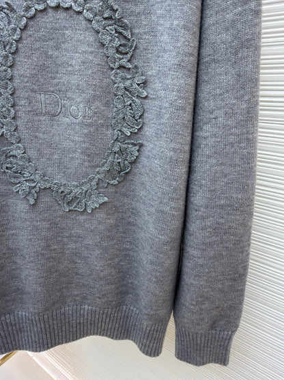 Embroidered Crewneck Sweater