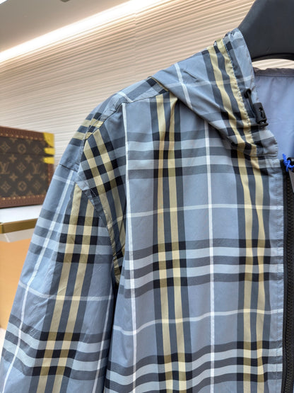 Vintage Check Hooded Jacket
